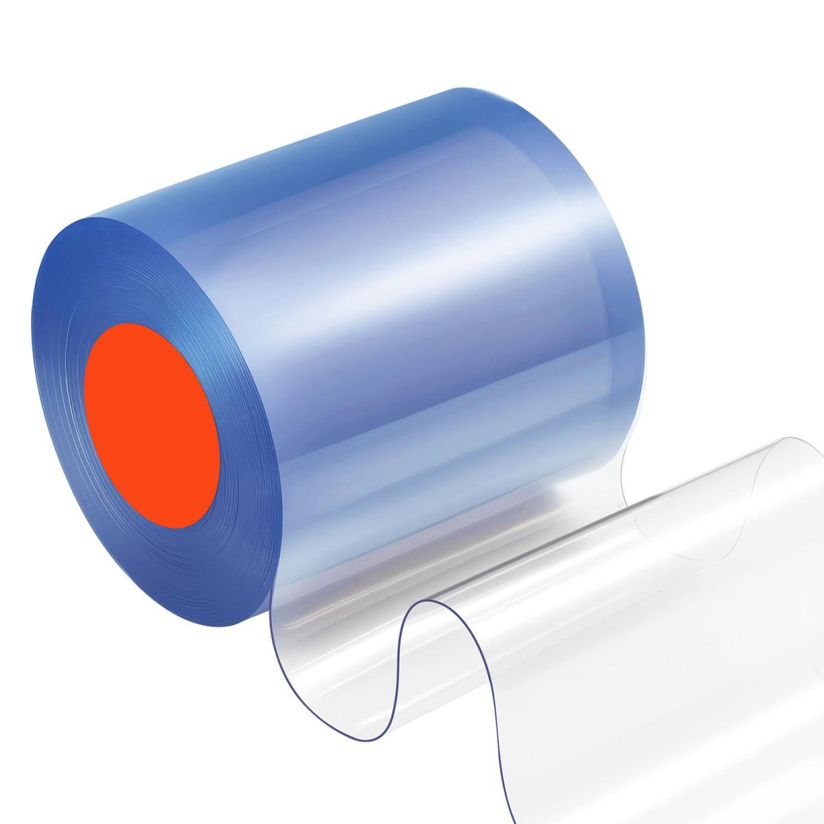 Clear PVC Strip Curtain, 50 Ft Length X 8 In Width, Plastic Door Strip Bulk Roll, Walk In Freezer Cooler Curtain Strips For Doorways Of Supermarket, Garage, Warehouse, Barn, Pet Animal House