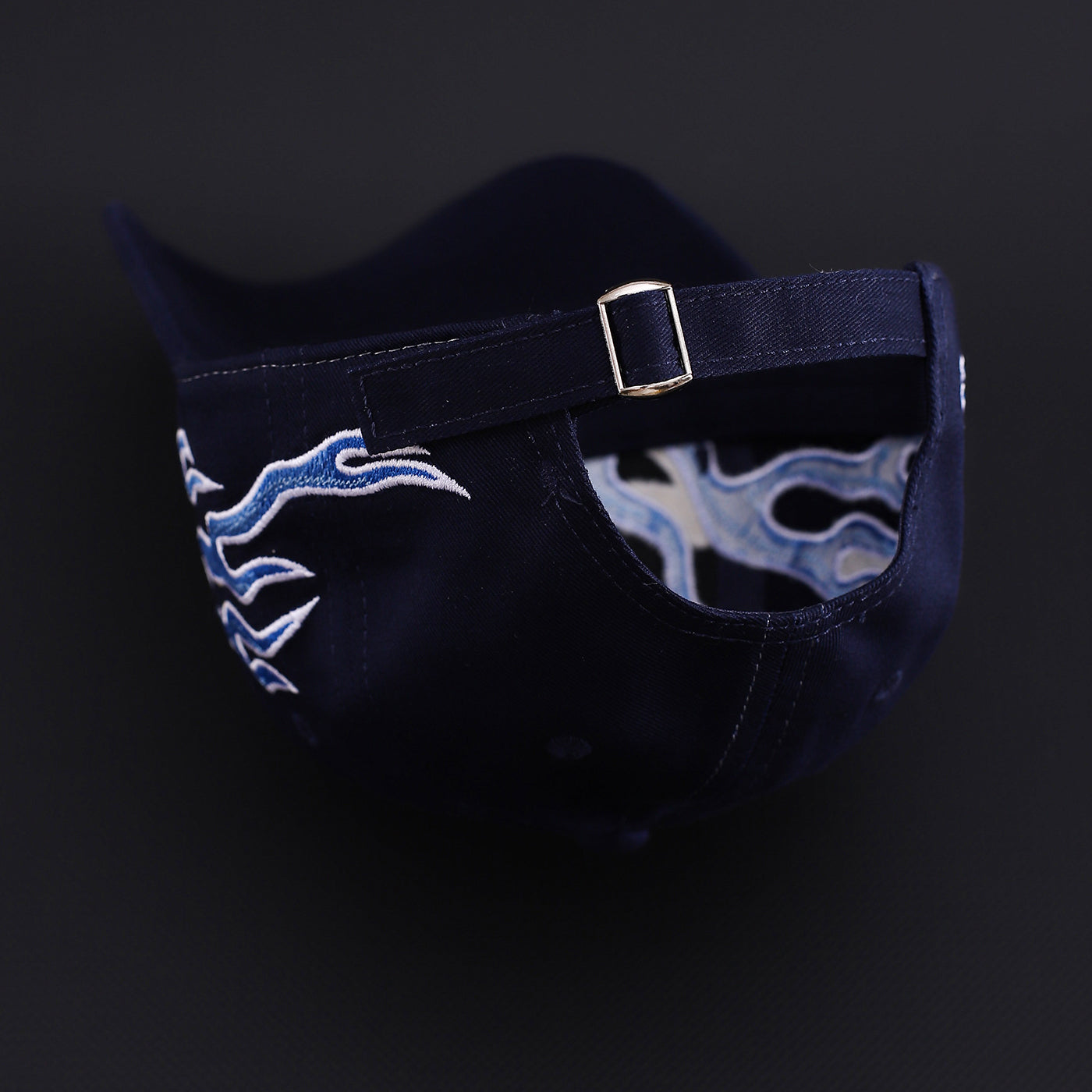 Men's And Women's Gradient Flame Fashion Trend Curved Eave Adjustable Baseball Cap Suitable For Music Festival Gatherings, Outdoor Wear, Daily Outings