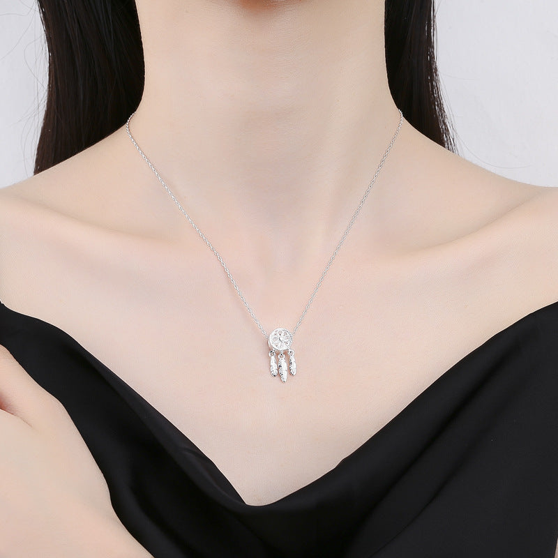 Korean-style Minimalist Luxury Tassel Feather Necklace
