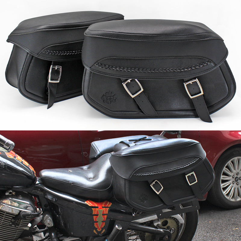 Vintage Motorcycle Accessories Saddlebag Side Hanging Bag
