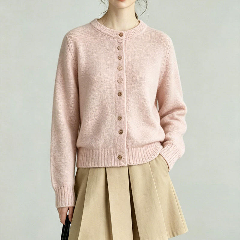 Korean-style Versatile Loose-fitting Crew-neck Long-sleeve Sweater