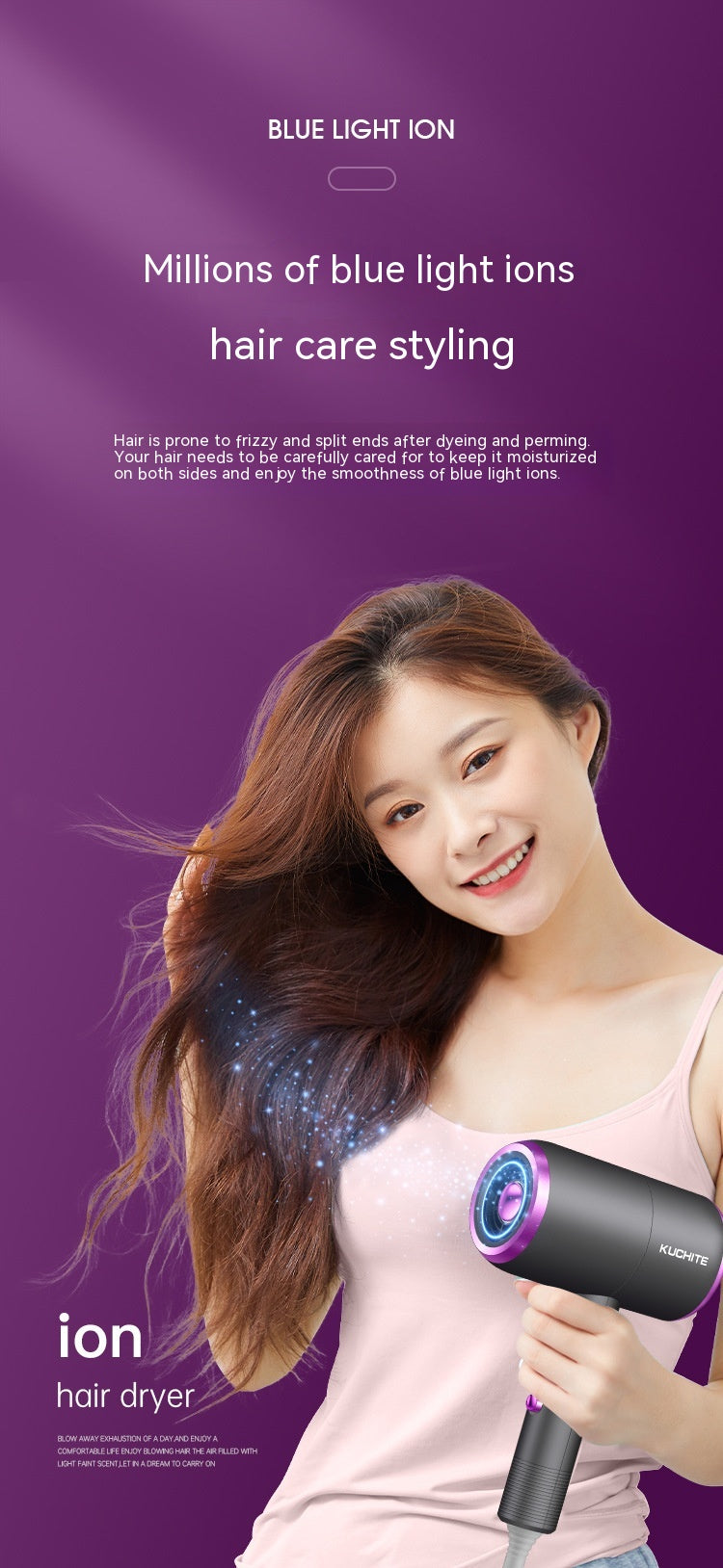 Wind Collection Electric Hair Dryer Home Hair Salon High-power Barber Shop Heating And Cooling Air Hair Dryer