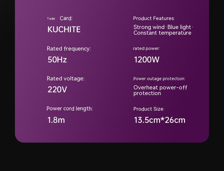 Wind Collection Electric Hair Dryer Home Hair Salon High-power Barber Shop Heating And Cooling Air Hair Dryer