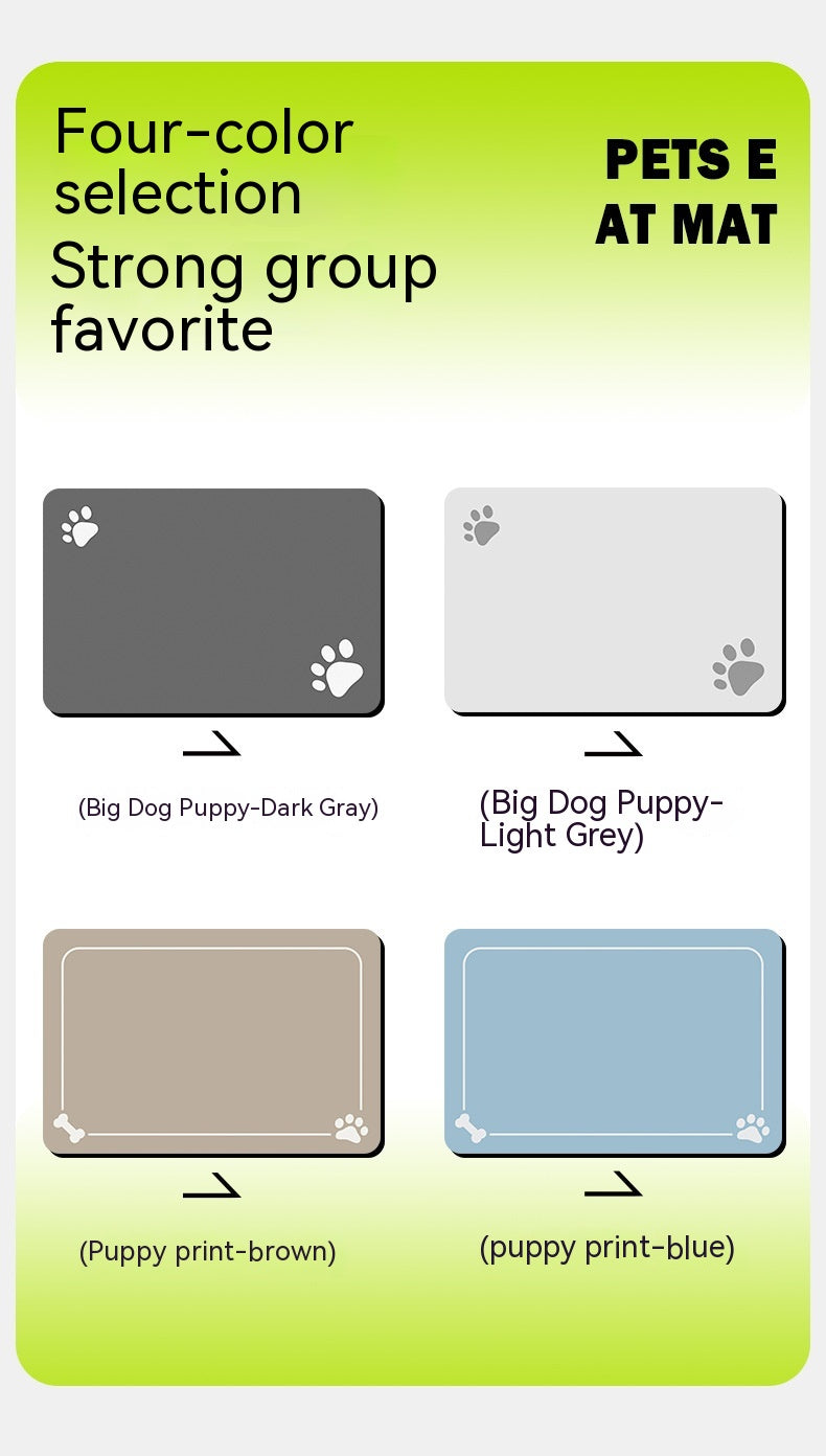 Pet Feeding Mat Dogs And Cats Placemat Washable And Reusable Dog Training Absorbent Urine Pad Quick-drying