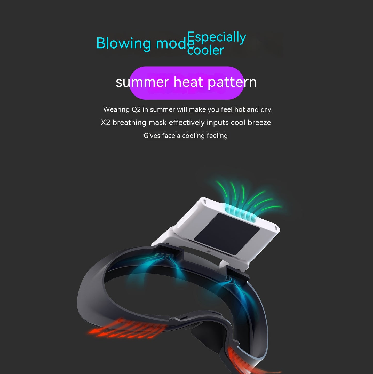 Air Circulation Cooling VR Magnetic Suction Relief Atomization Fan