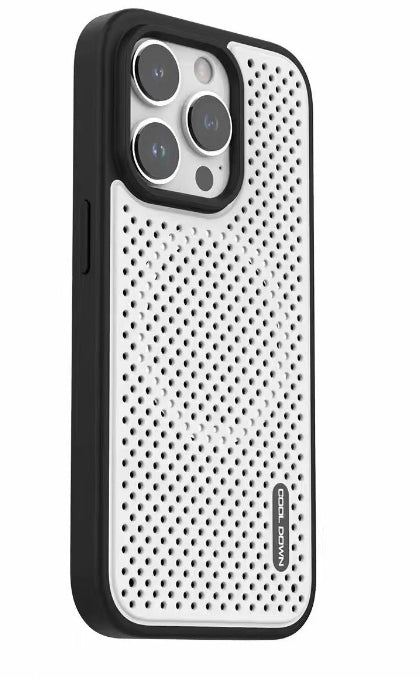 Cooling Grid Phone Case Magnetic Metal Soft Shell