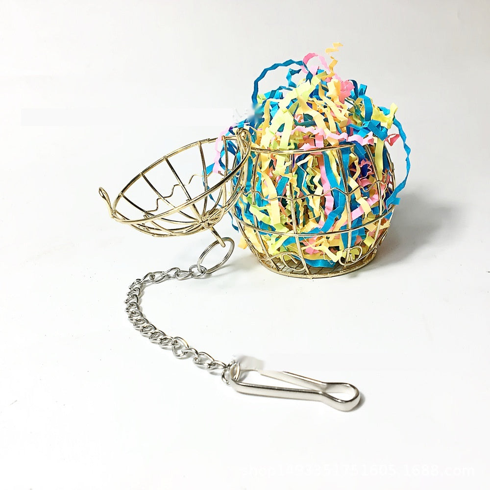 Parrot Toy Bird Bite Rabbit Feeding Water Foraging Brushed Toy