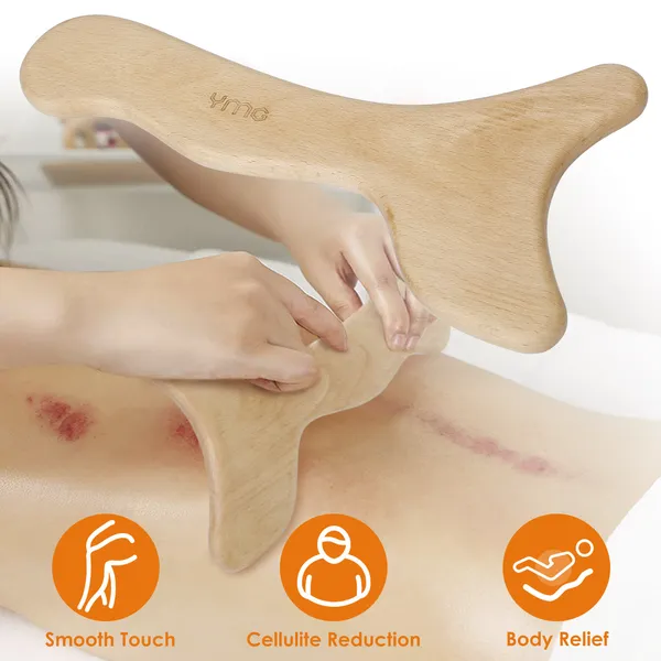 Wood Therapy Massage Tool Lymphatic Drainage Paddle Wooden