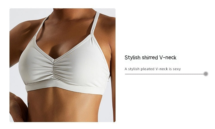 Nude Feel Beauty Back Yoga Bra For Women Push Up Sports Tight-fitting Outerwear Running Workout Vest