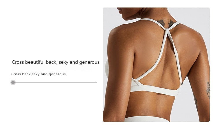 Nude Feel Beauty Back Yoga Bra For Women Push Up Sports Tight-fitting Outerwear Running Workout Vest