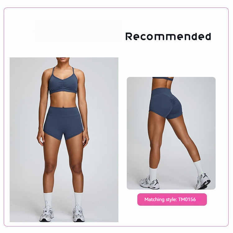 Nude Feel Beauty Back Yoga Bra For Women Push Up Sports Tight-fitting Outerwear Running Workout Vest