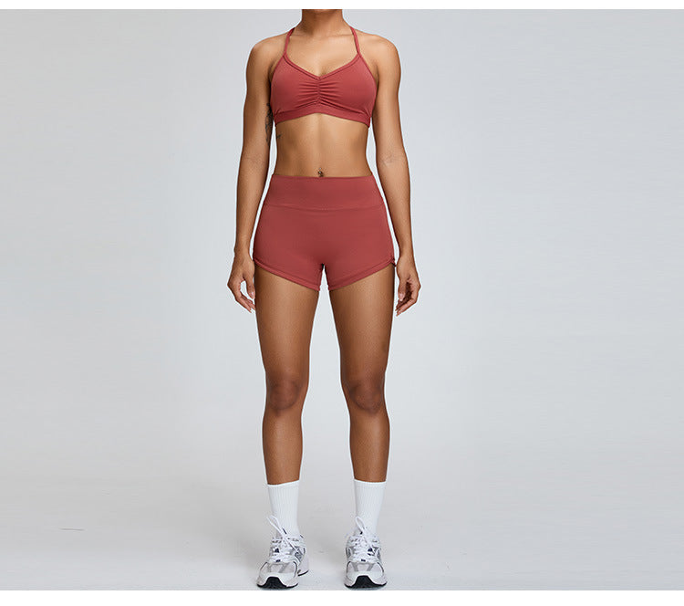 Nude Feel Beauty Back Yoga Bra For Women Push Up Sports Tight-fitting Outerwear Running Workout Vest