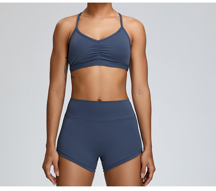 Nude Feel Beauty Back Yoga Bra For Women Push Up Sports Tight-fitting Outerwear Running Workout Vest