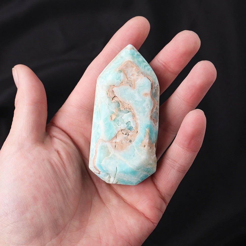 Natural Ore Rough Polished Yoga Stone Active Blood Vessel Crystal Ornament