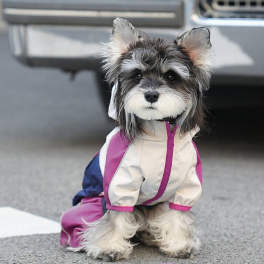 Waterproof Candy Color Anti-fouling Dirty Pet Out Shell Jacket