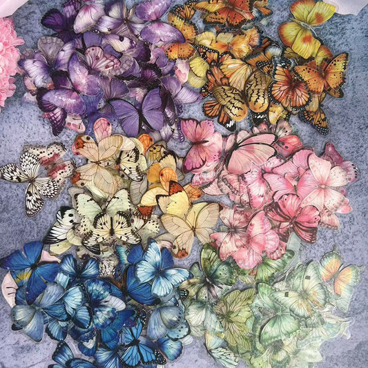 Cute Butterfly Sticker Package Yingge Disc Dance Series Pet Transparent