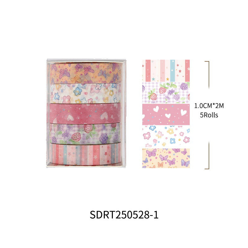 Floral Collage Diary Stickers Korean Ins