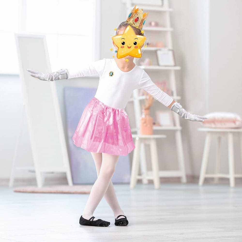 Princess Peach Costume Set - Complete Costume For Parties, Celebrations, And Events - Party Accessories Set