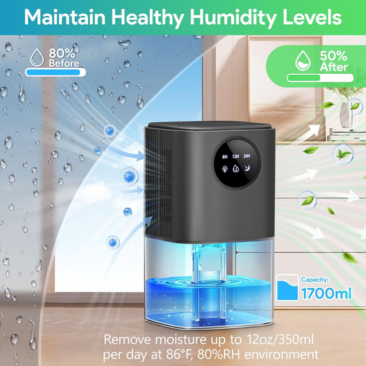 Dehumidifiers For Home 1.7L - Ultra Quiet Dehumidifier