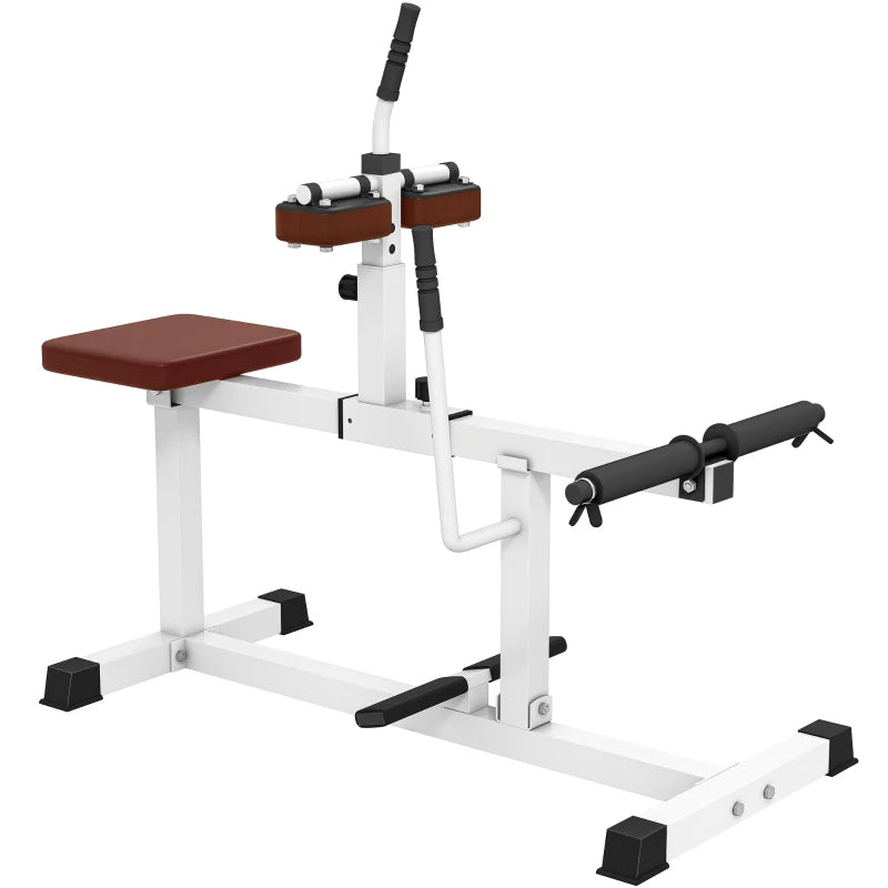 Soozier Adjustable Steel Seated Calf Raise Exercise Strength Training Gym Equipment, Brown