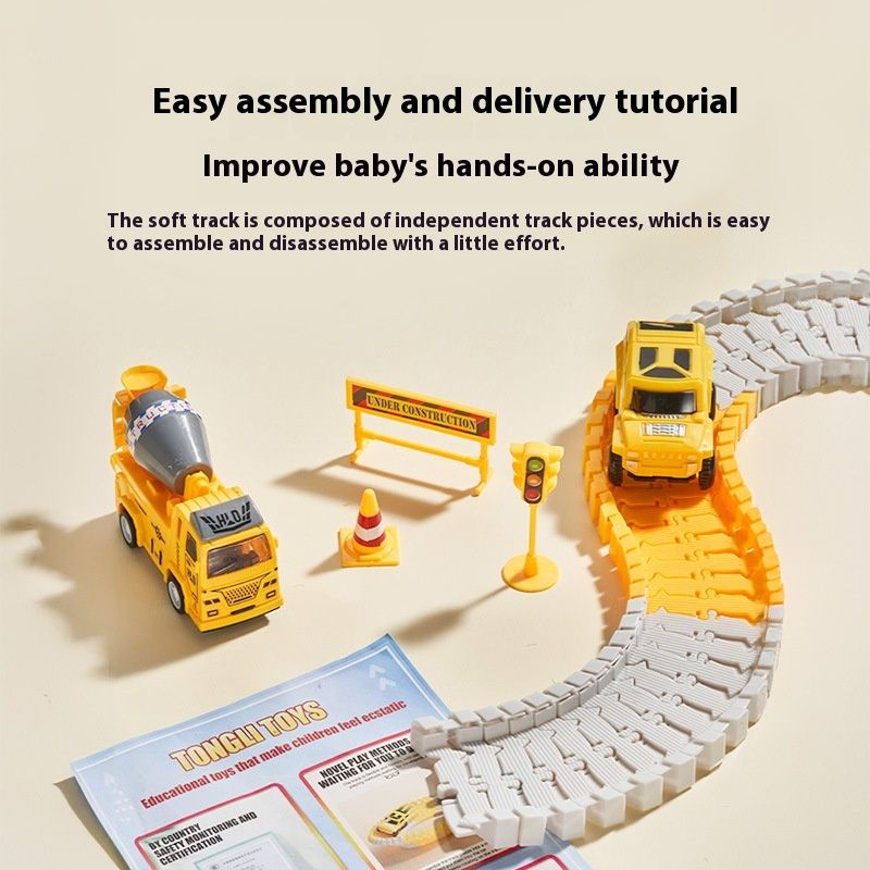 Rail Car Toy Car Variety Engineering Sliding Children's Educational Toys
