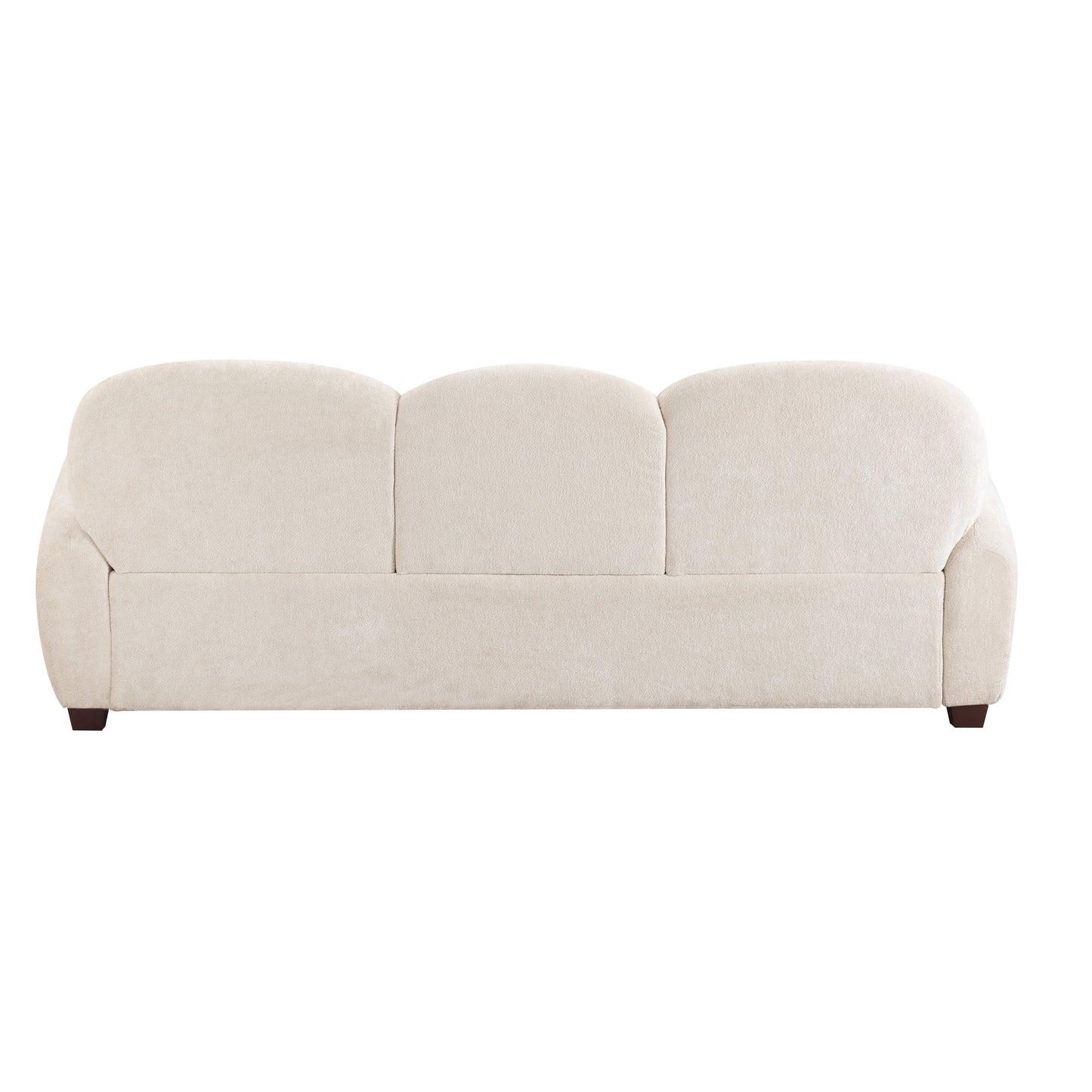 78 In. Modern 3 Seater Boucle Sofa Upholstered Couch With 3 Pillows For Bedroom, Office, Apartment, Beige