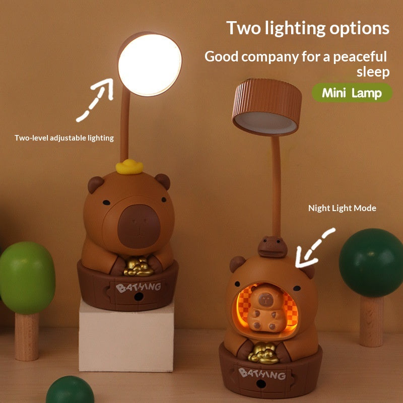 Cartoon Kappy Charging LED Pencil Sharpener Night Light Desk Ornament