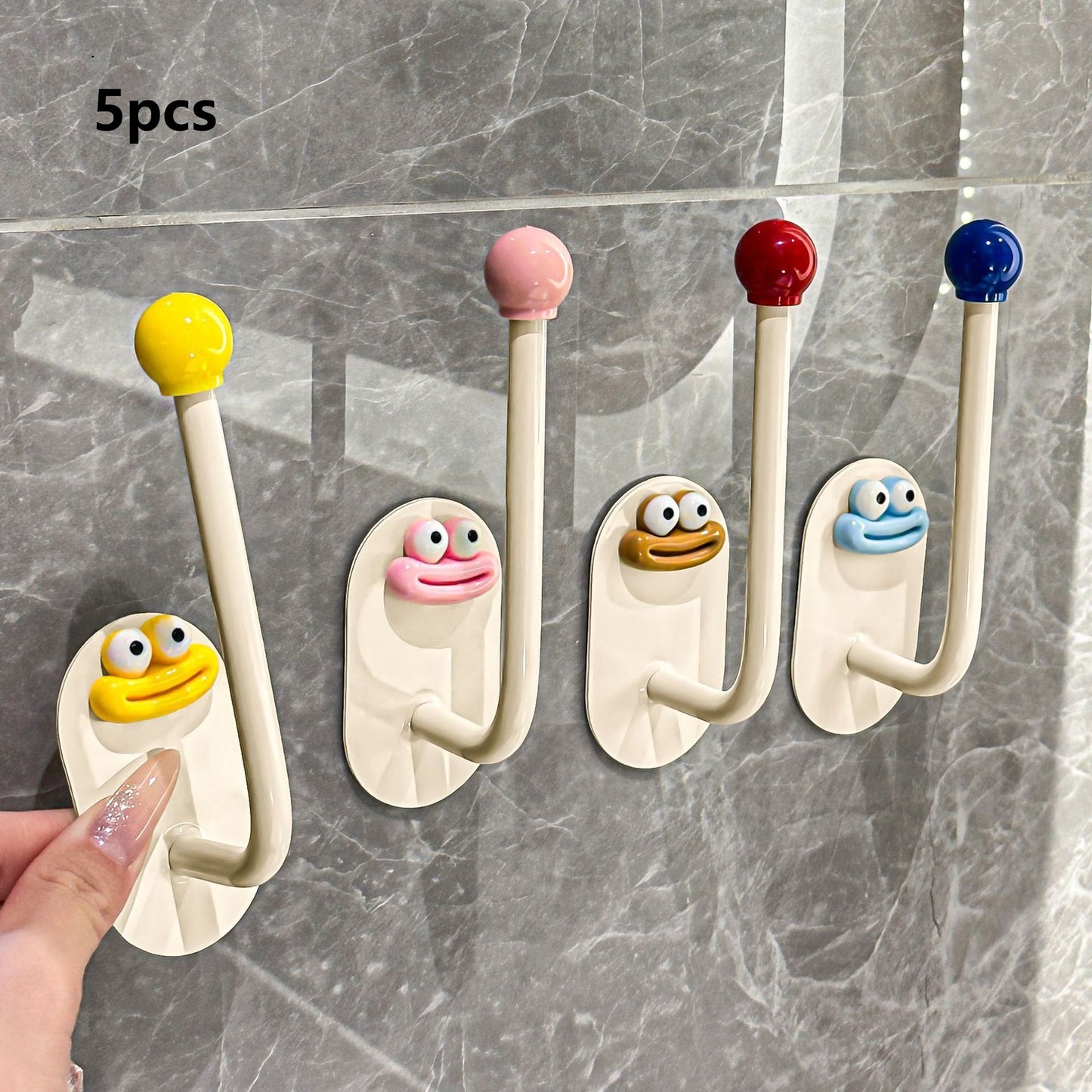 Bathroom Hair Tie Organizer, No-drill Wall Hook