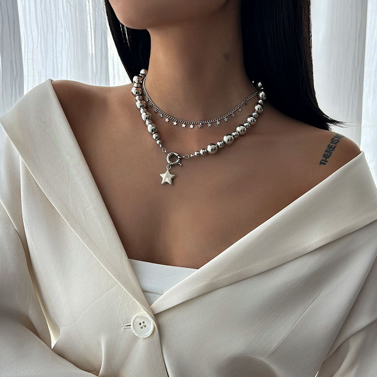 Simple Five-pointed Star Alloy Pendant Neck Accessories Fashion