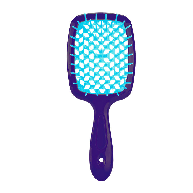 Detangling Comb With Hollow Design Doesnt Snag Hairsuitable For Both Curly And Straight Hair