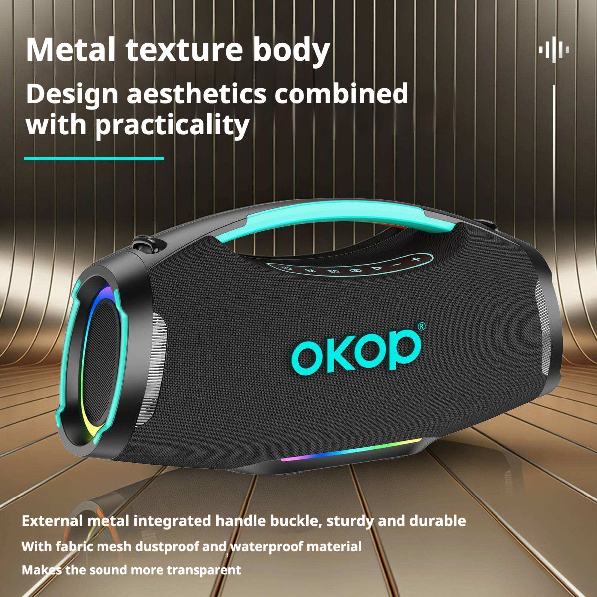 KP-8005 Portable High Power Wireless Bluetooth Speaker For Outdoor Gatherings Factory Direct Long Battery Life