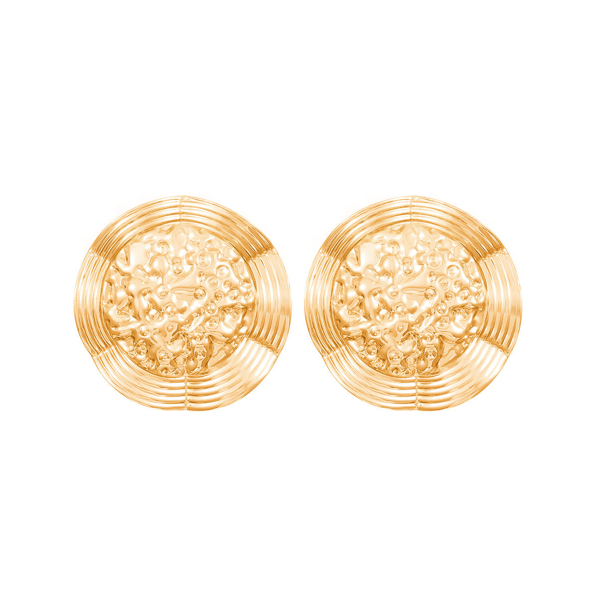 Fashion Designer Smooth Polished Metal Folding Drop Stud Earrings For Women, Vintage Geometric Petal Shape Trend Ladies Ear Jewelry