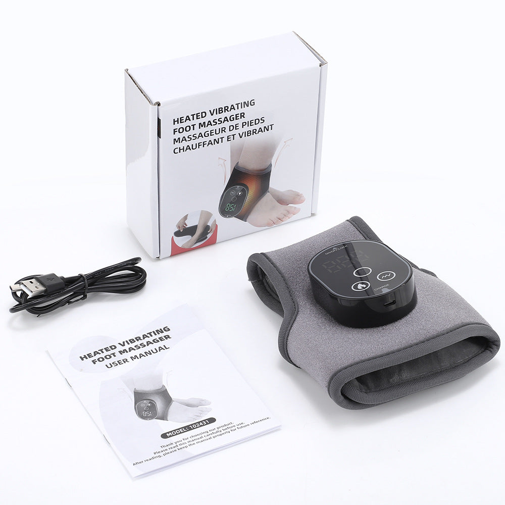 Heated, Rechargeable Ankle Brace With Massage Function For Ankle Joint Care