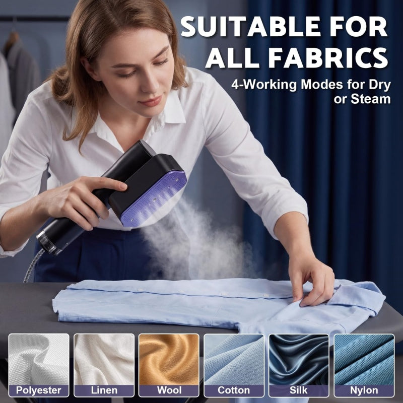 Portable Clothes Steamer, Handheld Clothes Steamer For Home Or Travel