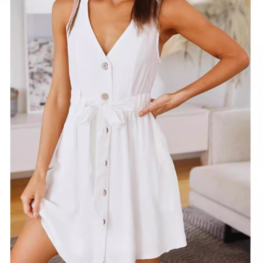 New Womens Fashion Casual Vest Dress