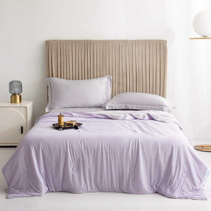 Summer Cooling Fiber Lightweight Blanket Comforter Double Side Breathable Soft