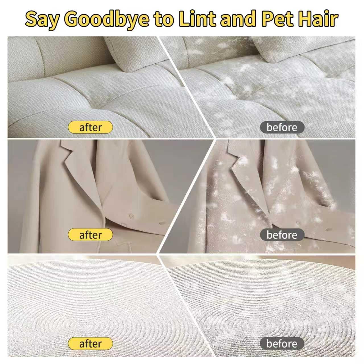 Upgraded Pet Hair Removal Gloves With Snug Elastic Wrist - Electrostatic Five-Finger Reusable Fur Remover For Cats & Dogs, Effortless Cleaning Tool For Couch, Carpet, Clothing & Car Seats
