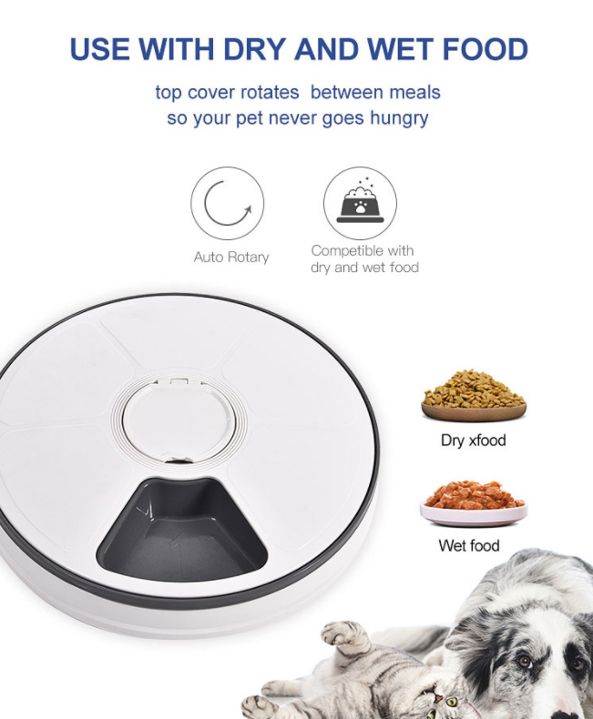 Six-hole Intelligent Feeder Automatic Feeding Tray For Fixed And Quantitative Tableware