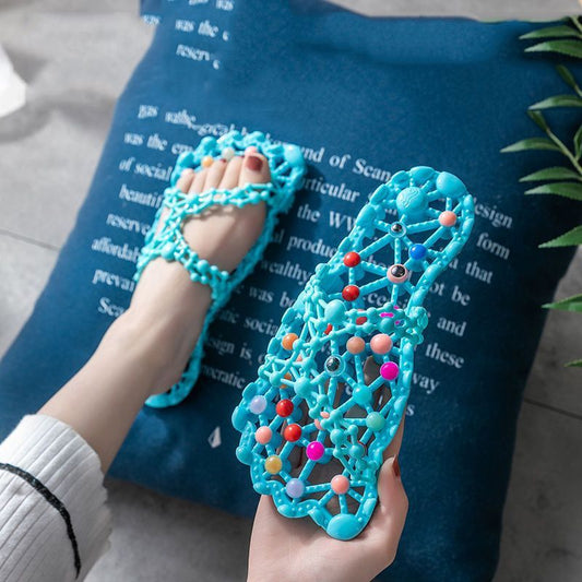 Summer Non-Slip Indoor Hollow-Out Foot-Massage Slippers For Women