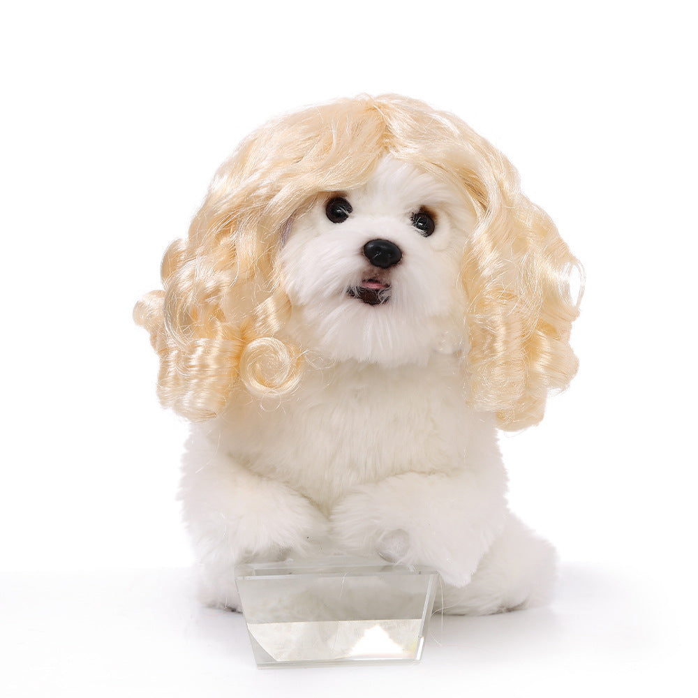 Halloween Pet Wig For Curly Or Straight Hair