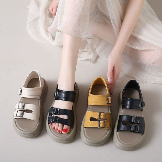 Korean-style Wide-foot Plus-size Casual Sports Beach Roman Sandals