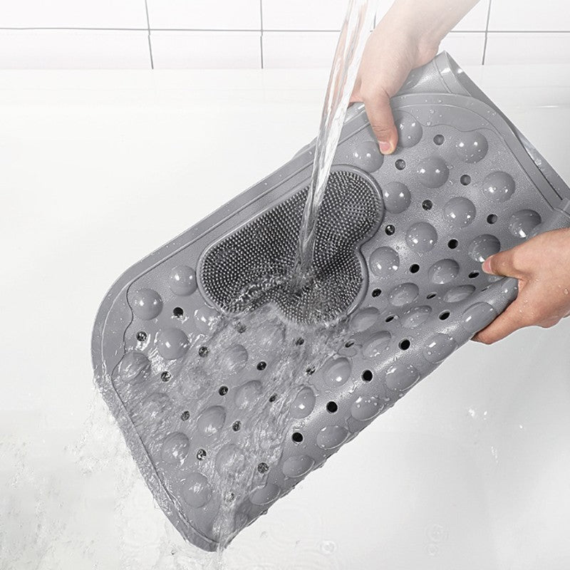 Anti Mold Rubber Shower Mat Non Slip Bathtub Strong Suction Extra Large Bath Mat