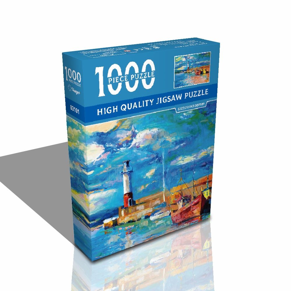 Paper-Based Famous Art Landscape Stress-Relief Puzzle Toy