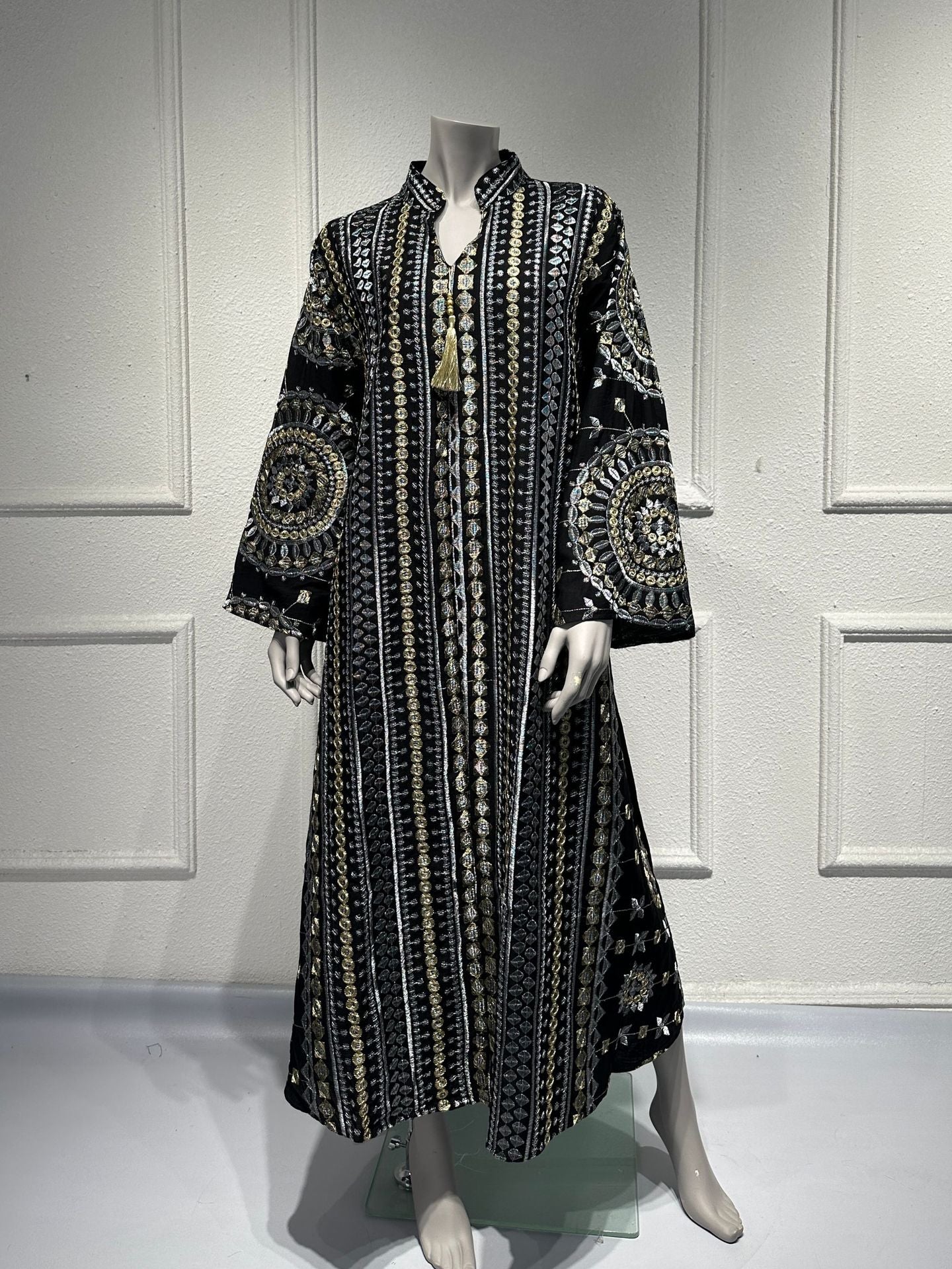 New Best-selling Robe-style Womens Dress With Embroidery