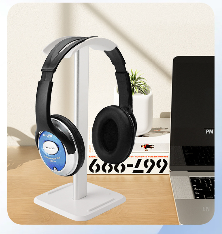 Aluminum Alloy Headphone Stand, Hanging Rack, Computer Game Headset Display Stand, Neck Hanging Headphone Stand