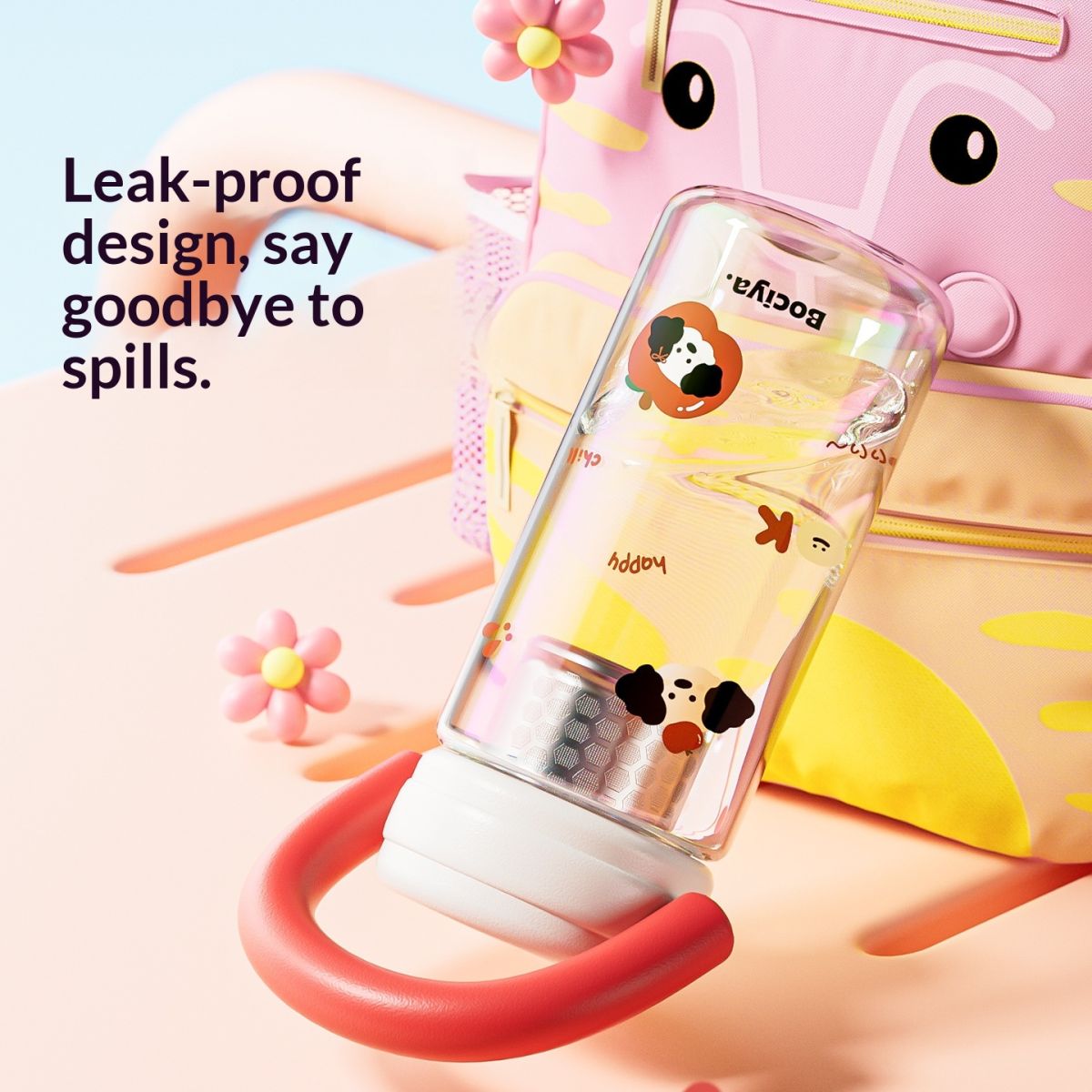 High-capacity Hand-held Coffee Mug With Tea-water Separation