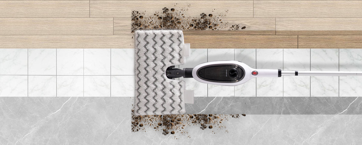 Steam Mops for Floor Cleaning, Unique Double-Sided Flip Design, 15 Seconds Fast Heating 10-in-1 Steam Cleaner for Kitchen, Living Room Wood Floor Tile Cleaning
