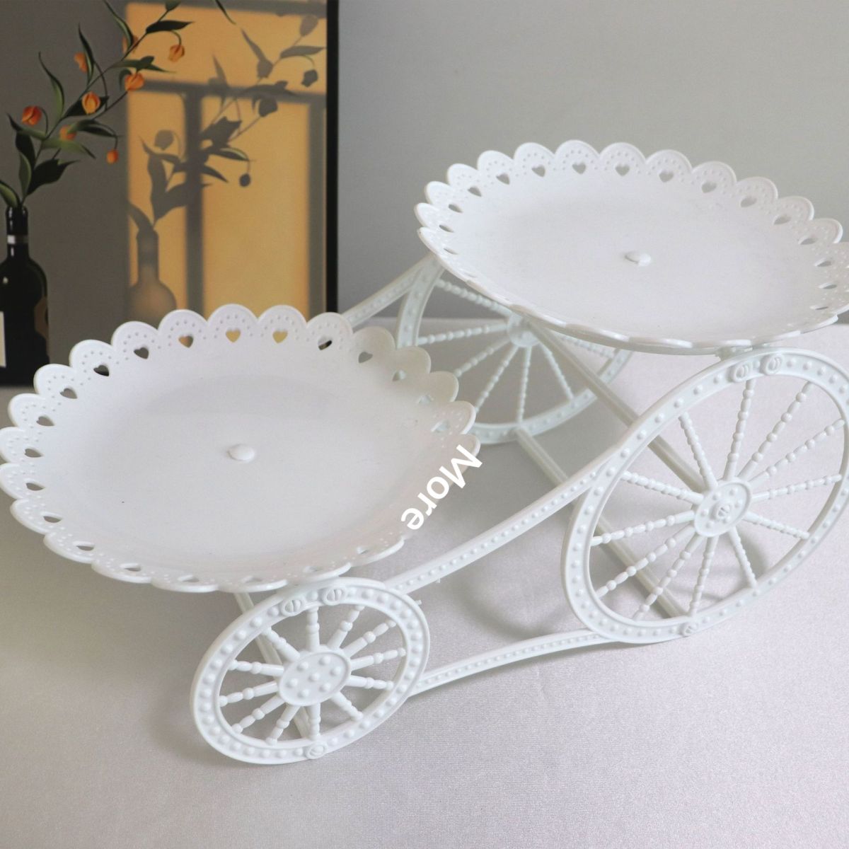 Plastic Light-Luxury Home Storage Tray For Cakes And Snacks