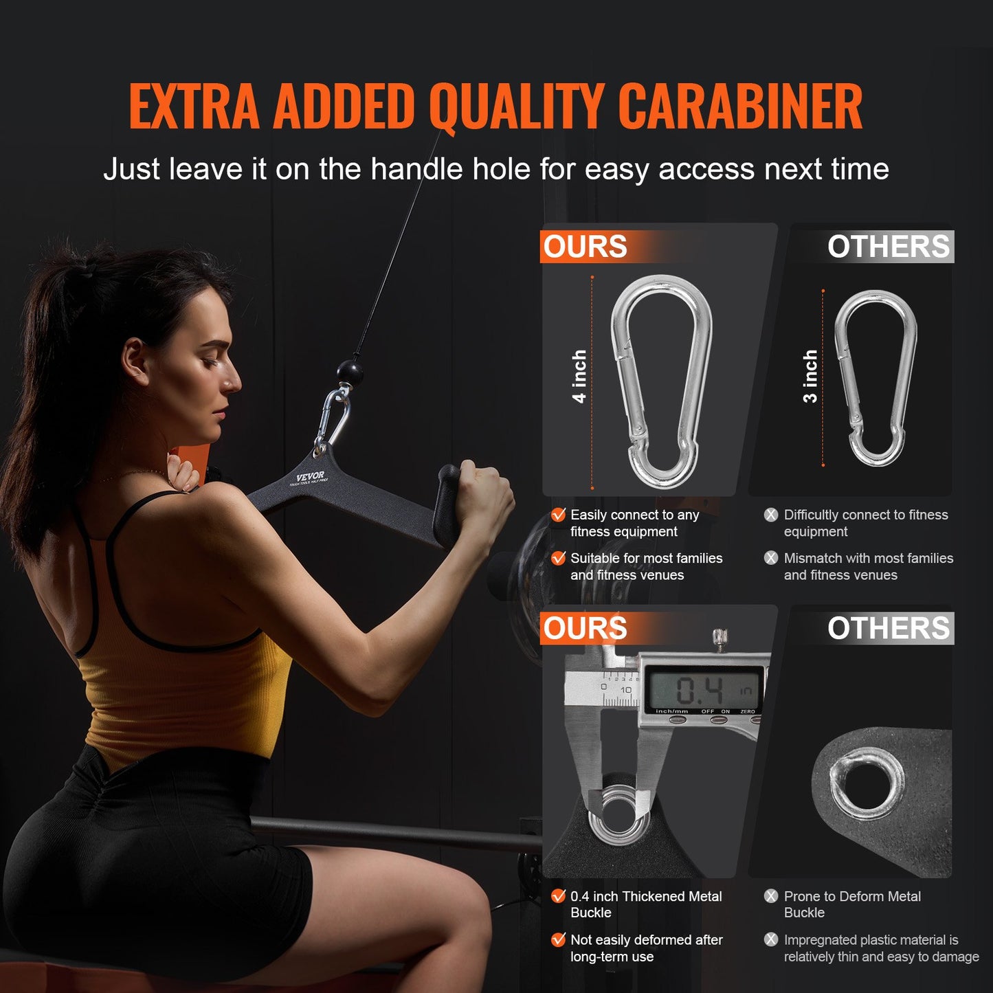 LAT Pulldown Attachment, Cable Machine Rowing V-bar Attachment, Tricep Pull Down Bar, Back Strength Training Rubber Coated Handle Grip, Bicep Curl Tricep Lat Pulldown Bar For Home Gym Fitness