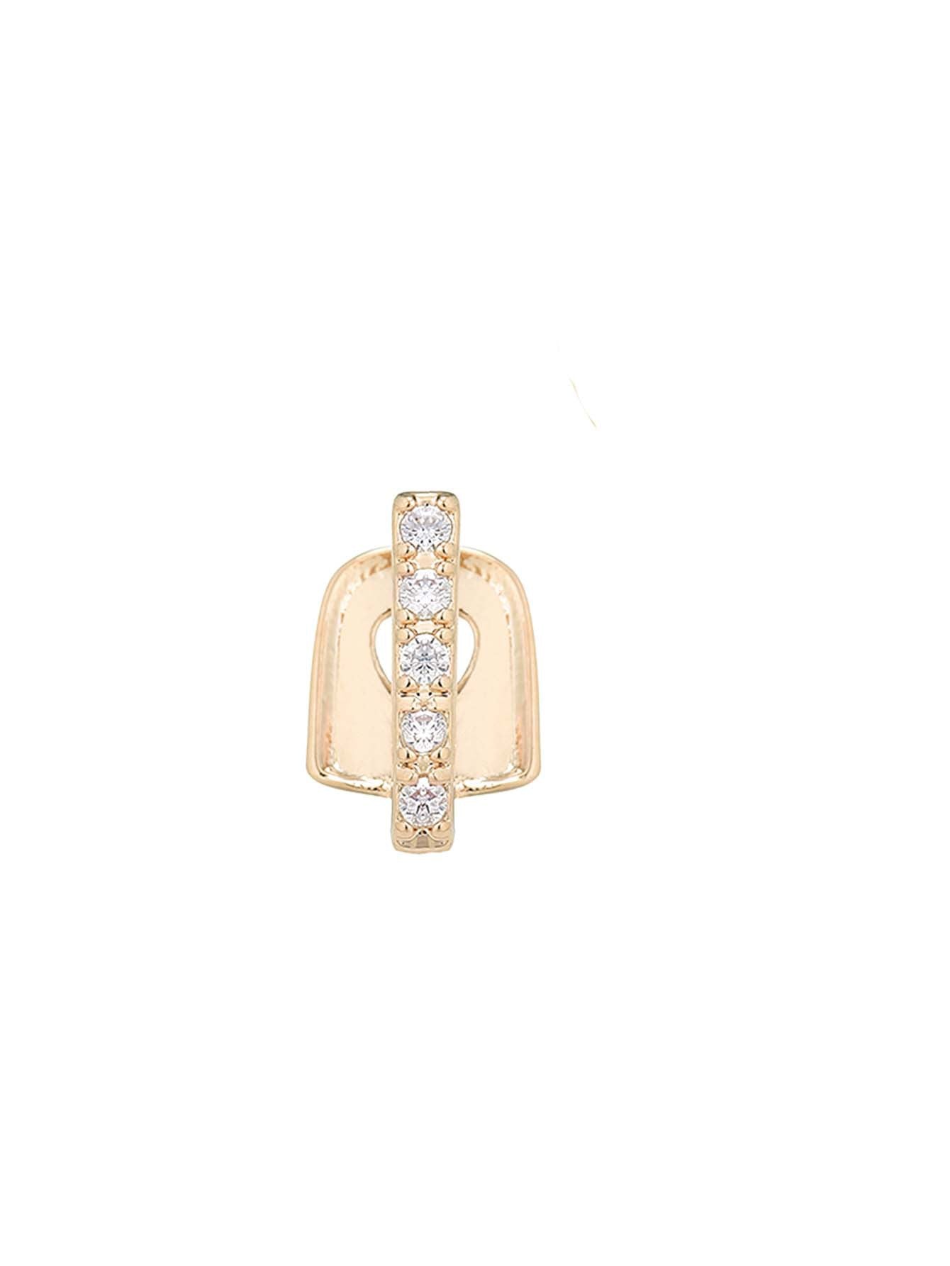 Hollow-out Love Double Fight Tooth Socket Daily Street Dazzling Accessories